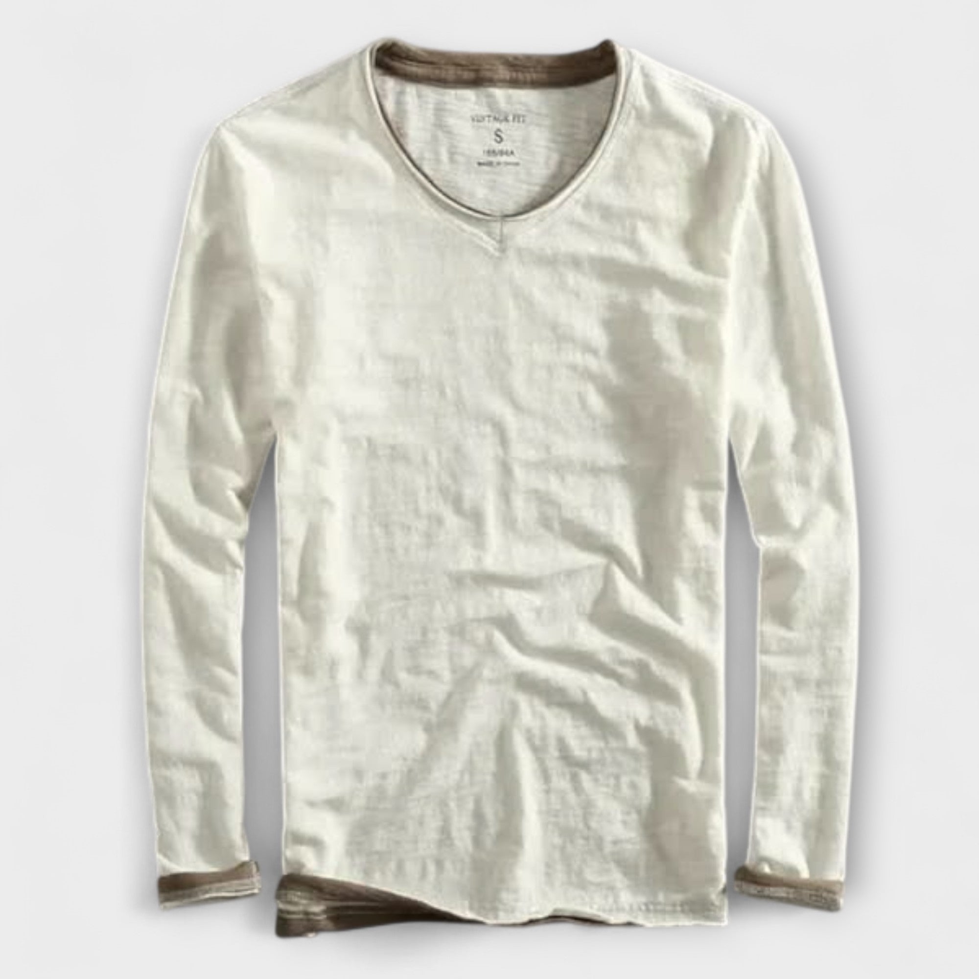 T-shirt in cotone a maniche lunghe