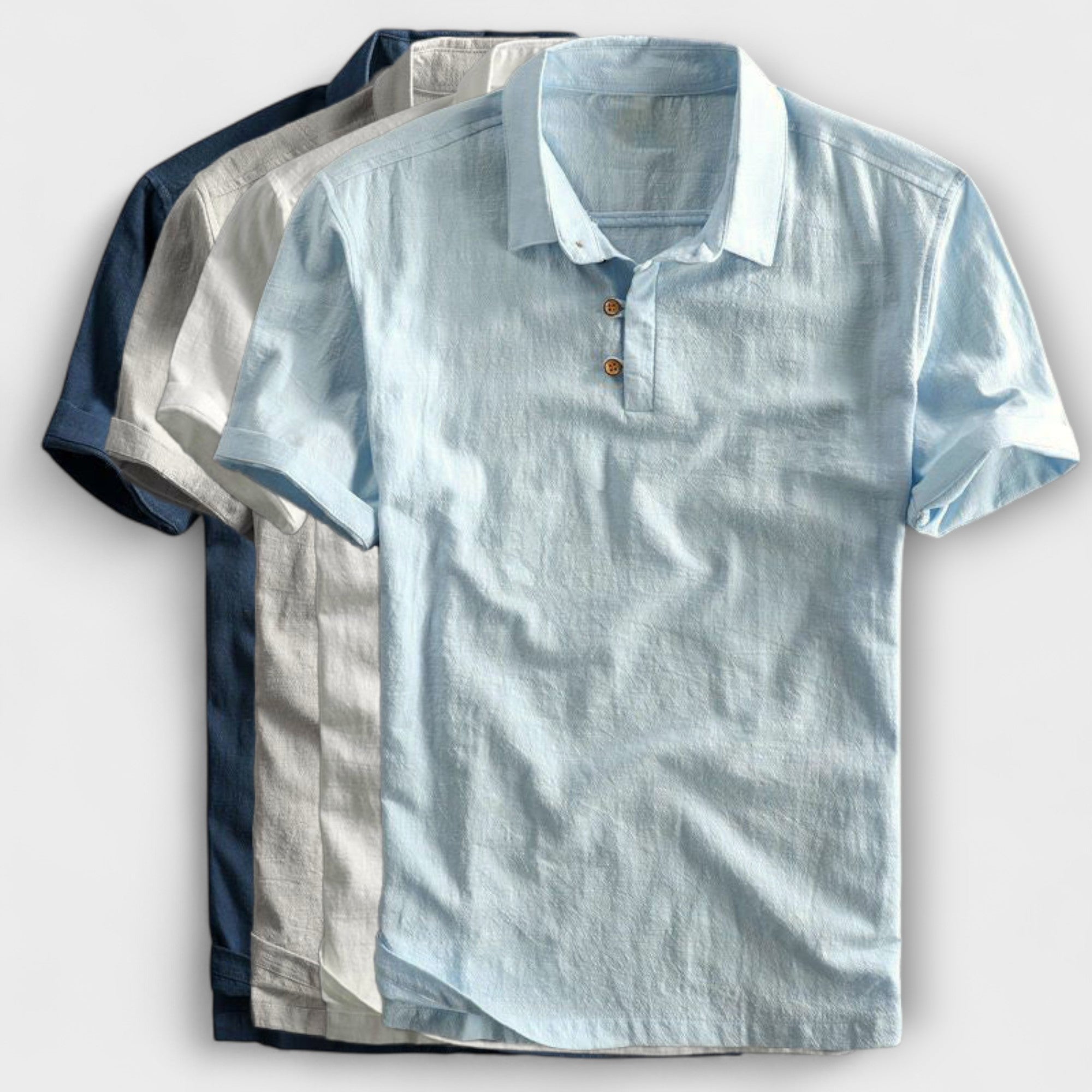 Polo in Cotone e Lino