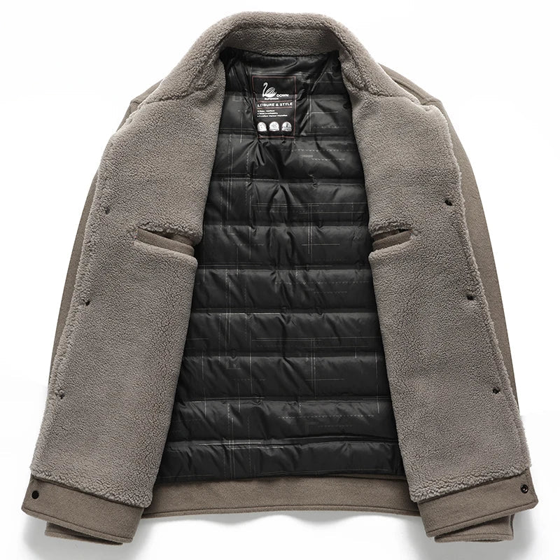 Giacca in Lana Sherpa