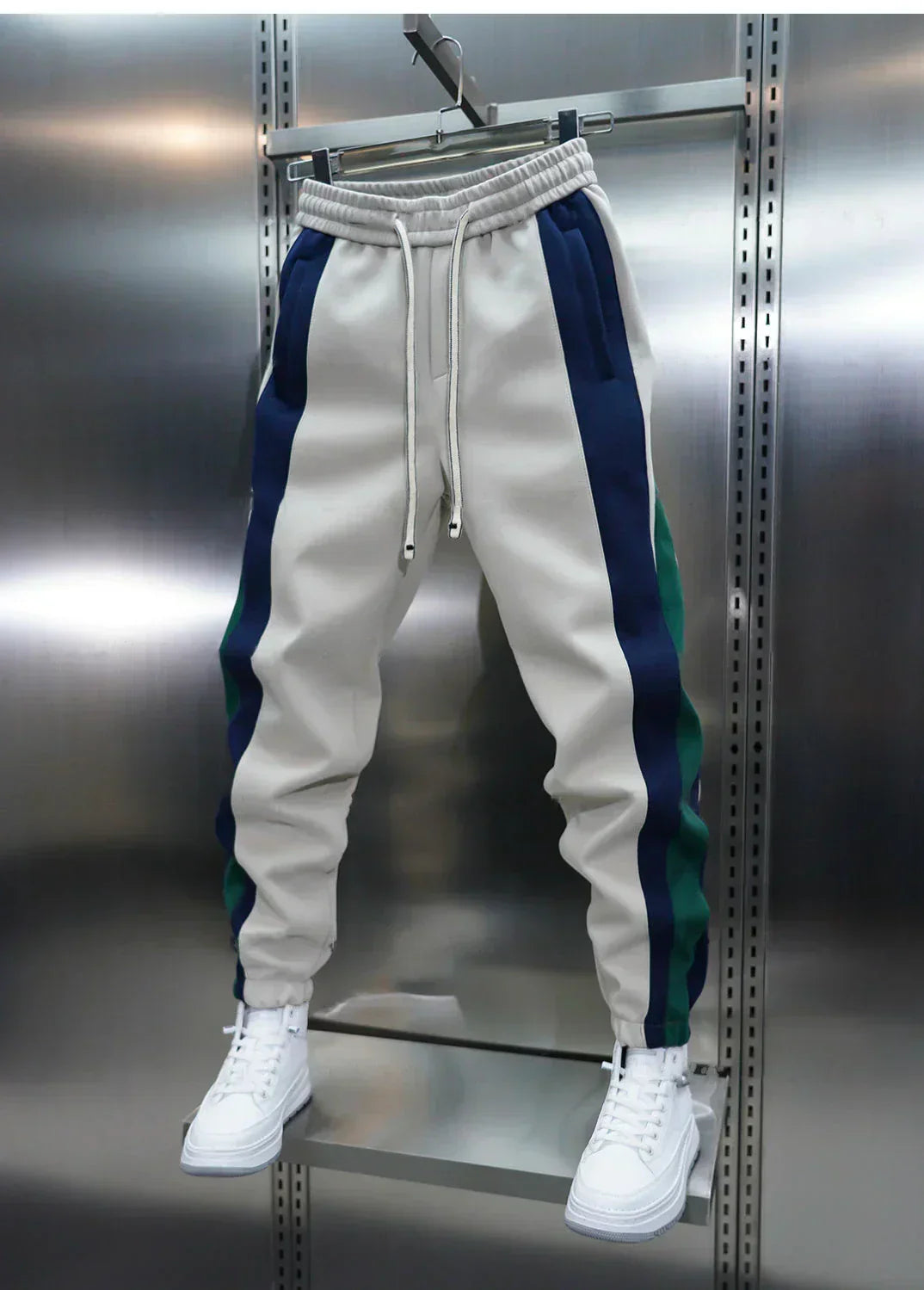 Rovessa Firenze™ | Pantaloni a Tensione con Strisce Contrapposte