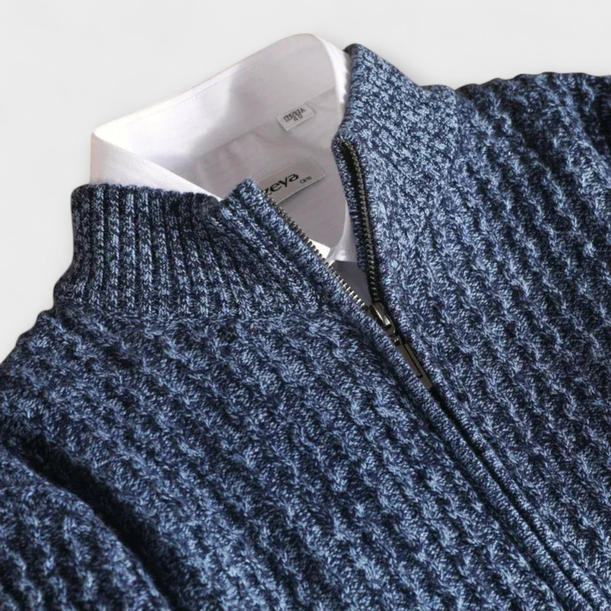 Belmont™ – Maglione con Zip in Lana Merino