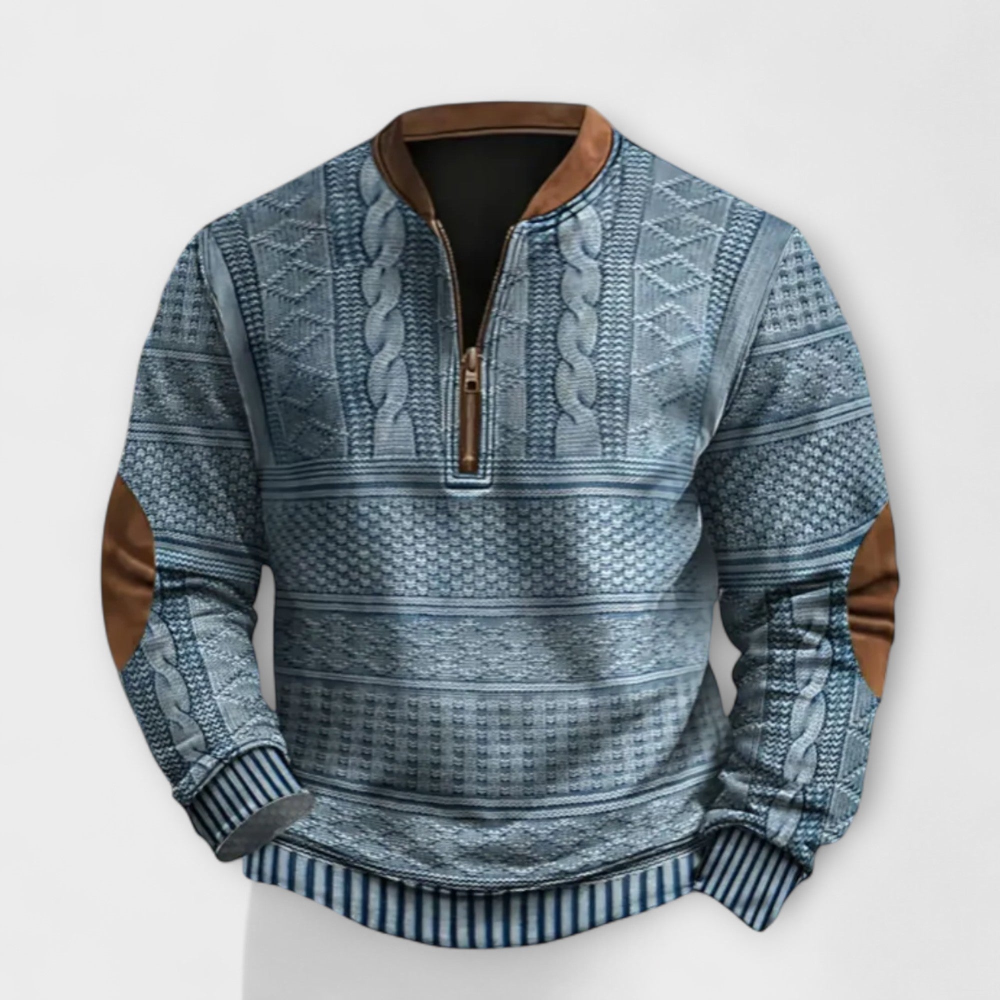 Felpa con Zip Retro