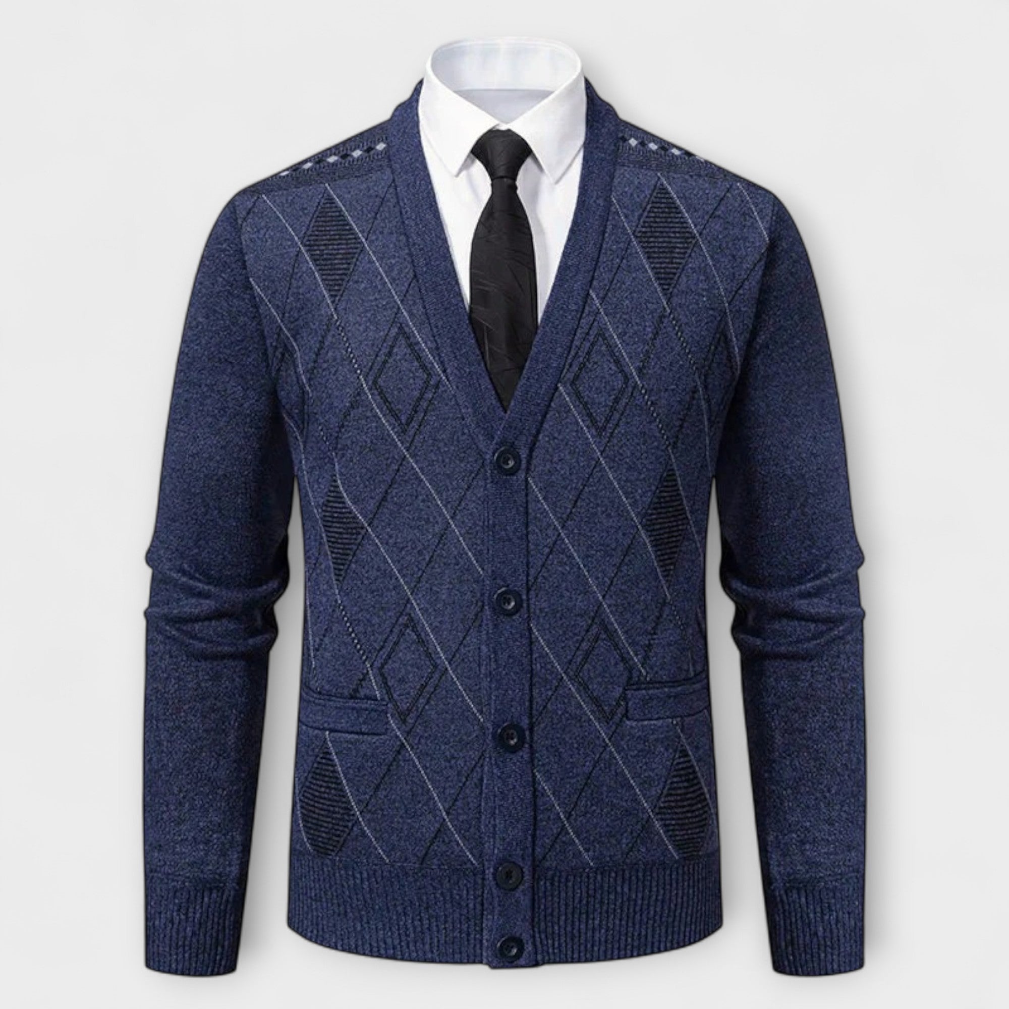 Preston™ – Cardigan a Maglia Diamante