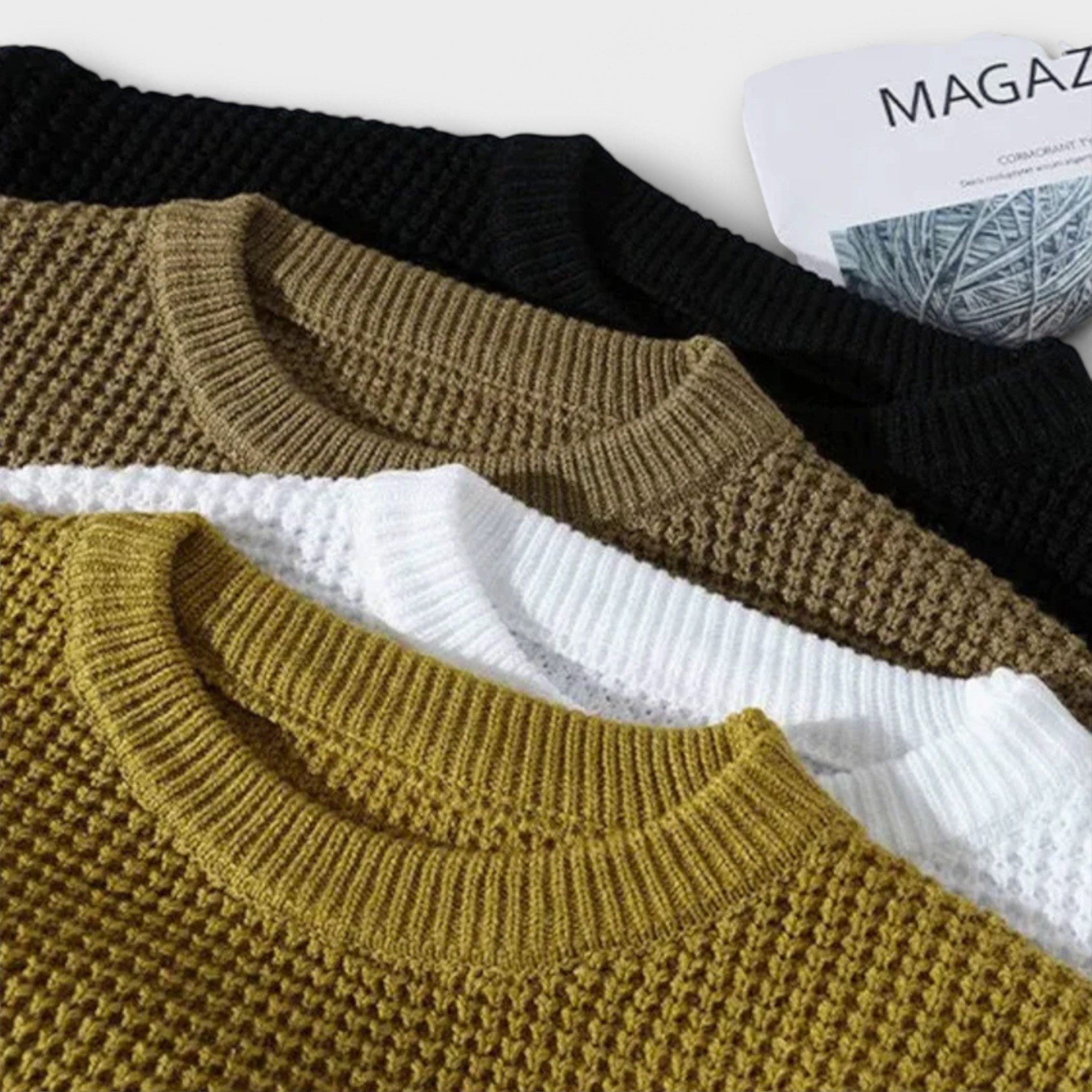 Maglione in maglia a nido d'ape premium