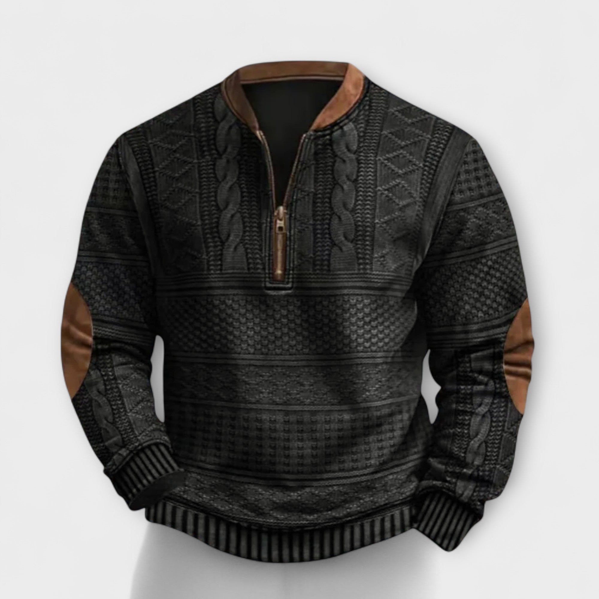 Felpa con Zip Retro