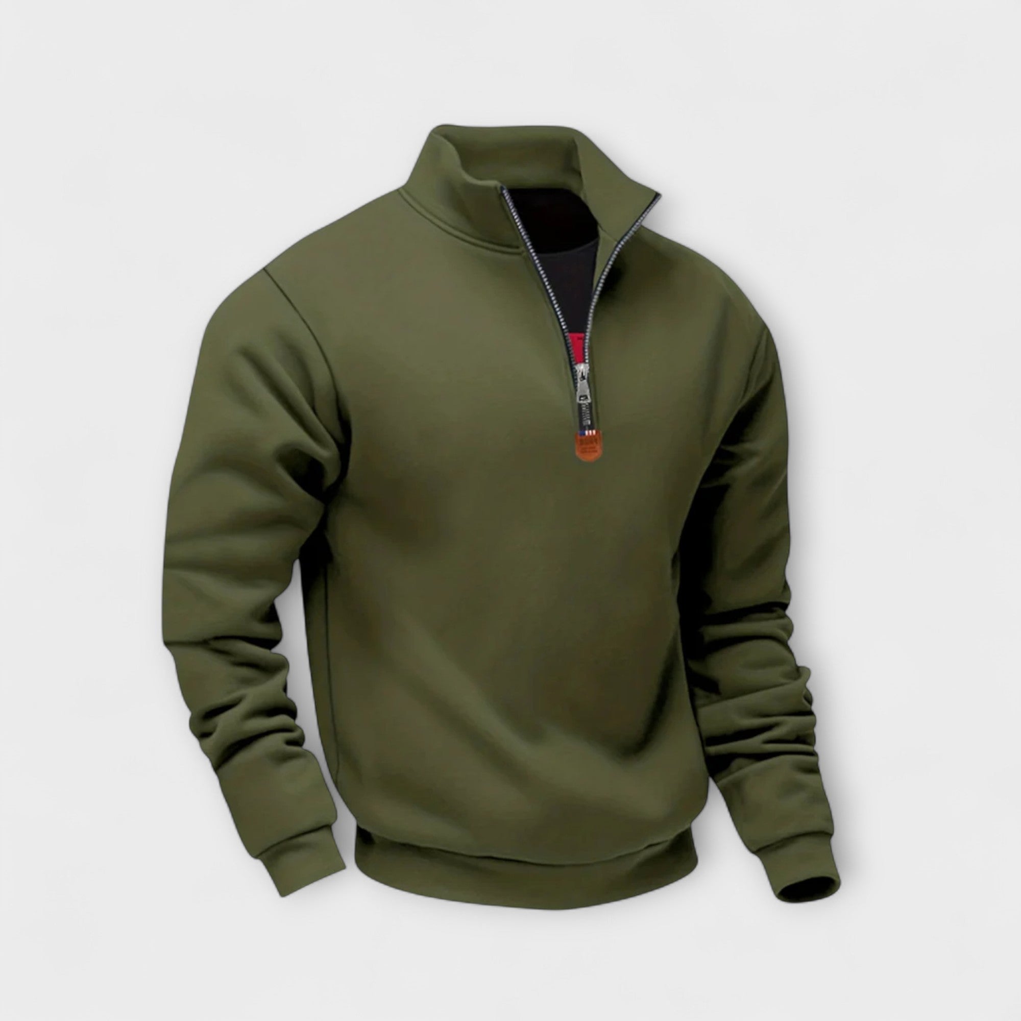 Léo | Felpa con zip e colletto alto – calore, eleganza e comfort quotidiano