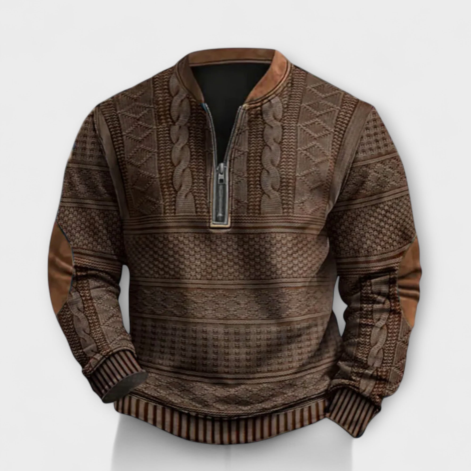 Felpa con Zip Retro