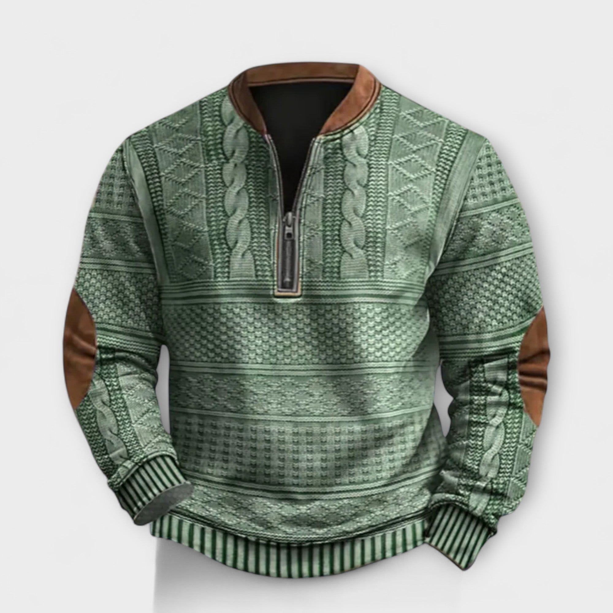 Felpa con Zip Retro