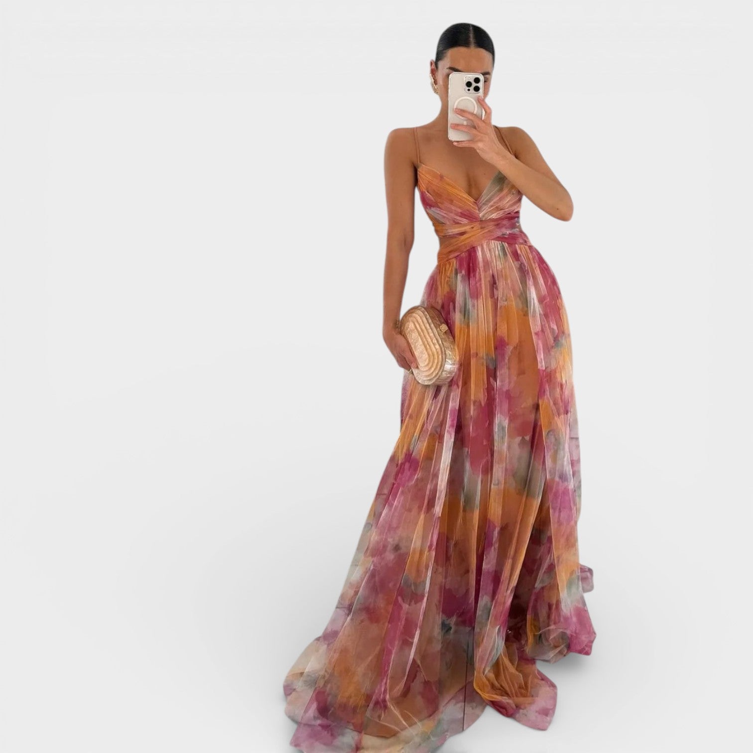 Giselle - Incantevole Maxi-abito con Stampa Floreale