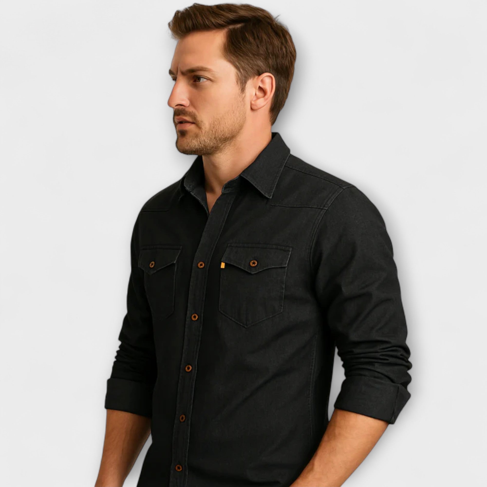 Camicia slim fit in denim