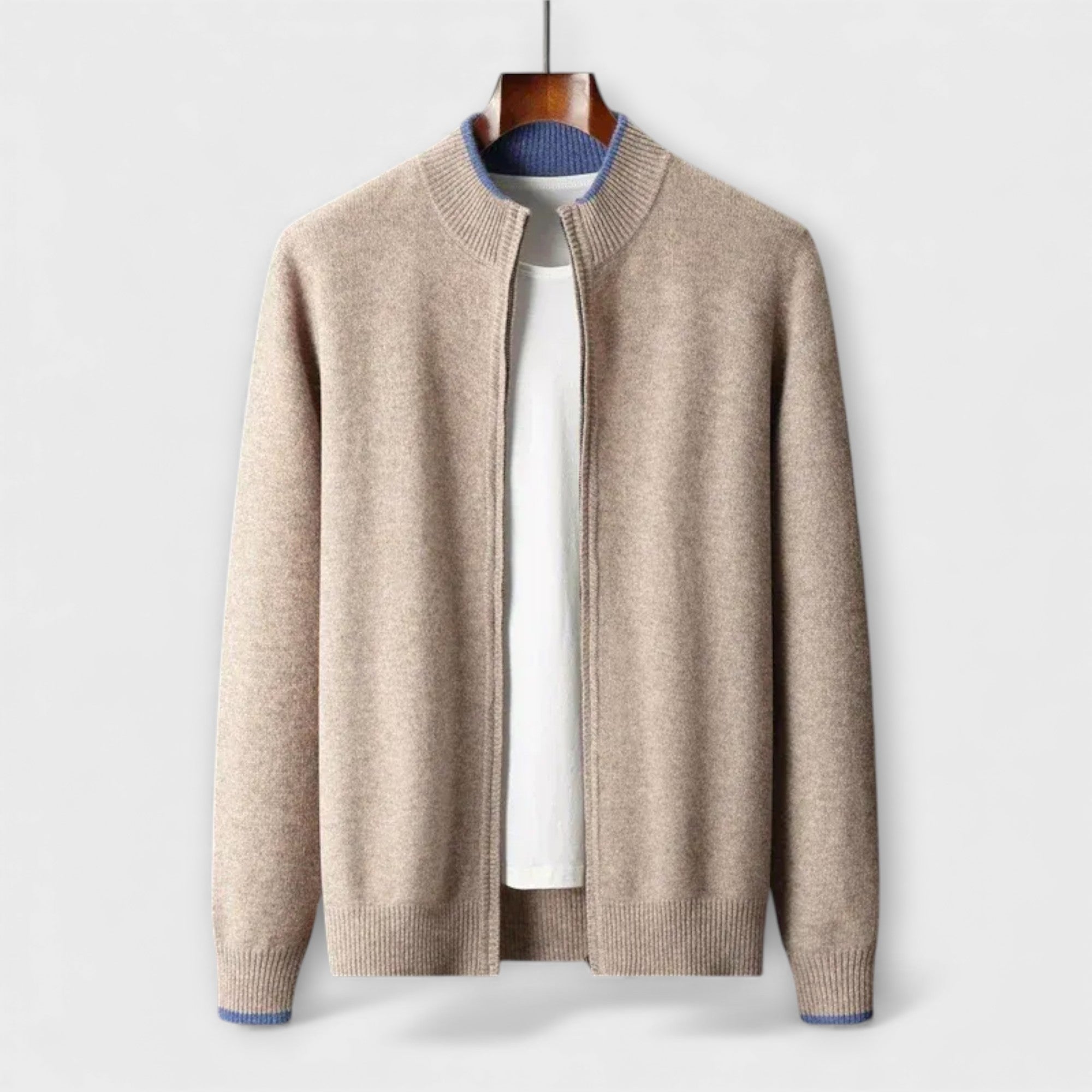 Giacca Zip in Cashmere Riku