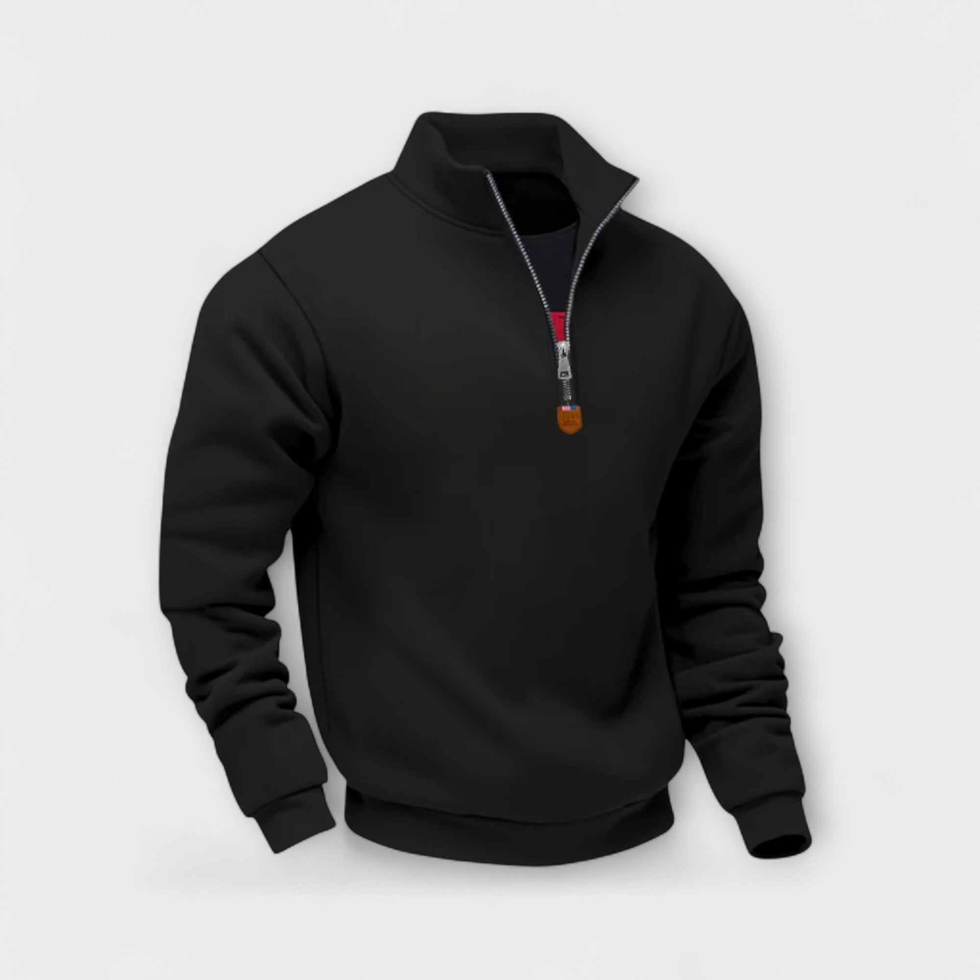 Léo | Felpa con zip e colletto alto – calore, eleganza e comfort quotidiano