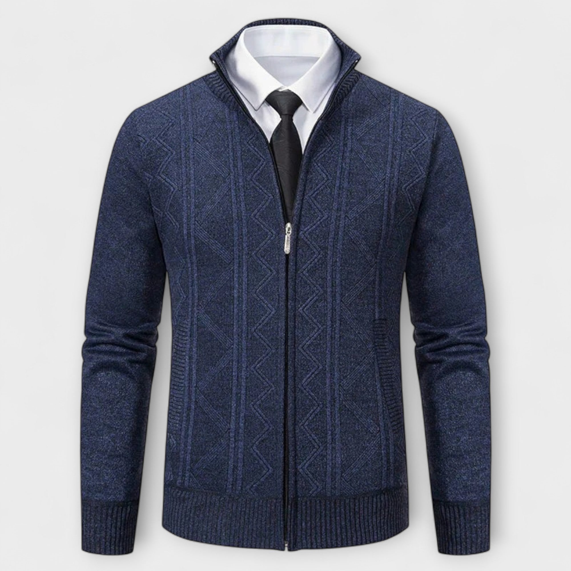 Dawson™ – Cardigan con zip testurizzato