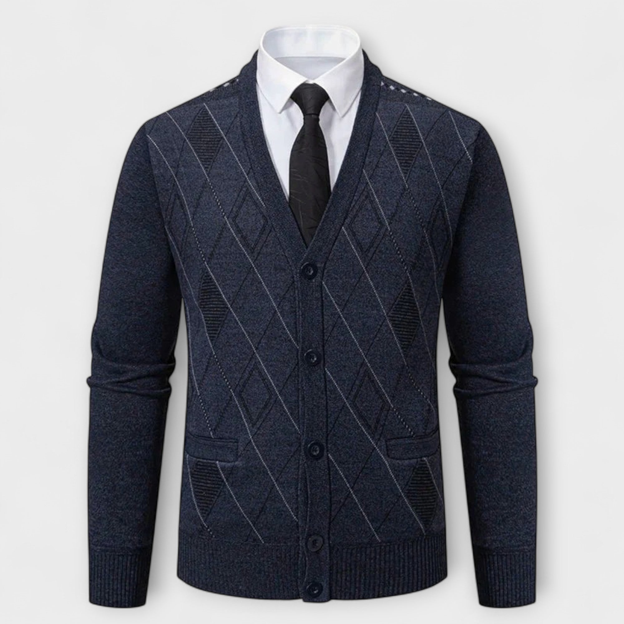 Preston™ – Cardigan a Maglia Diamante